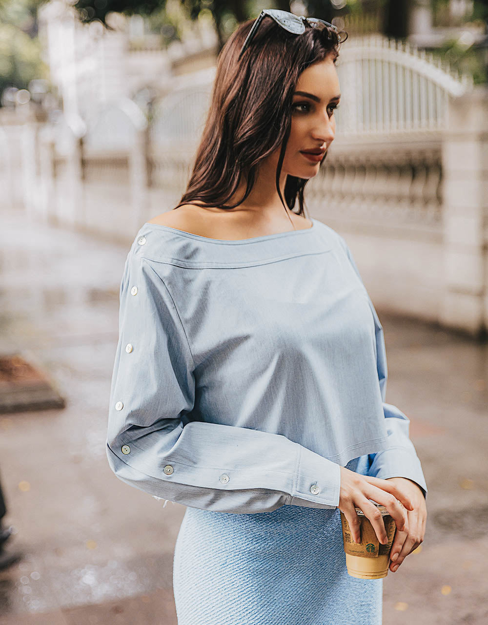 Off-Shoulder Overhead Shirt