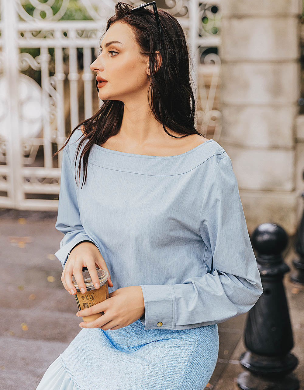 Off-Shoulder Overhead Shirt