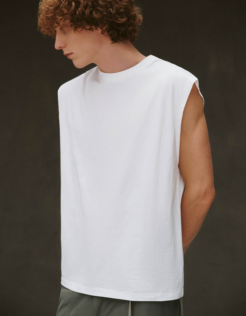 Crew Neck Loose Tank Top