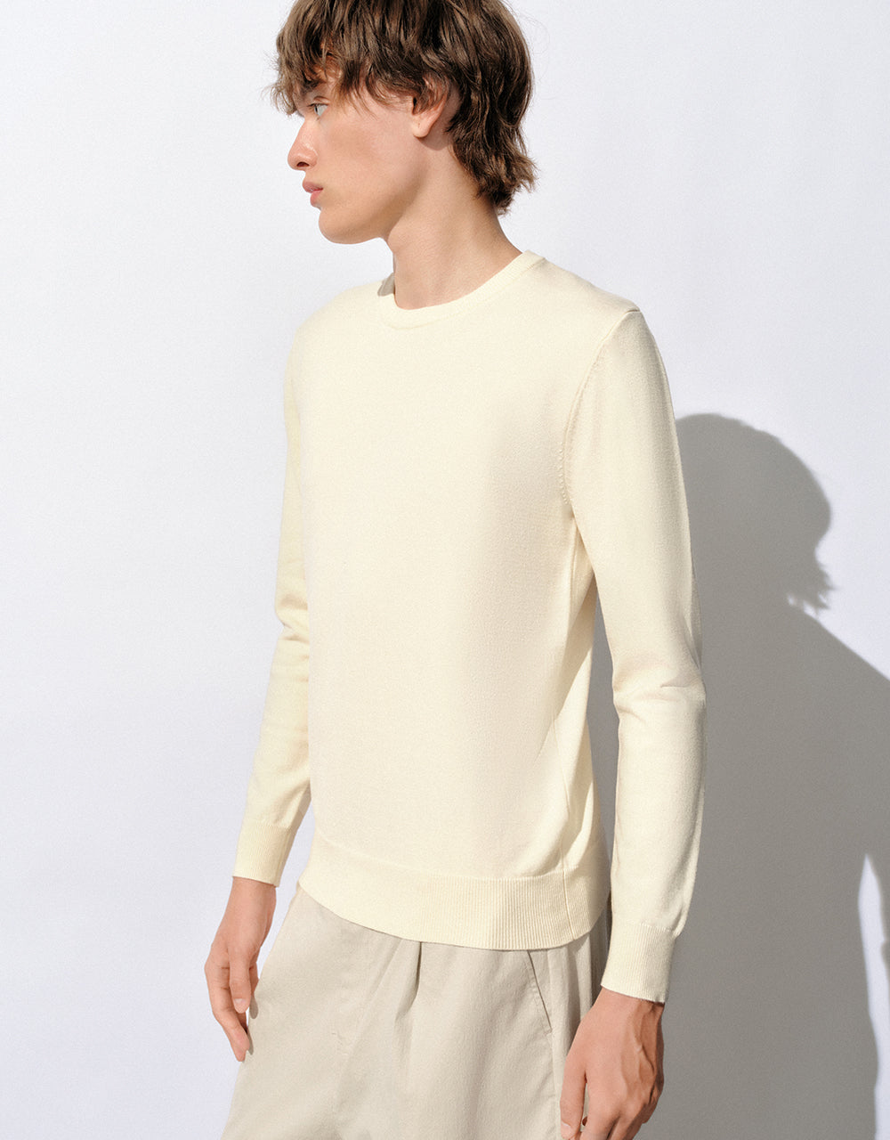 Crew Neck Knitted T-Shirt