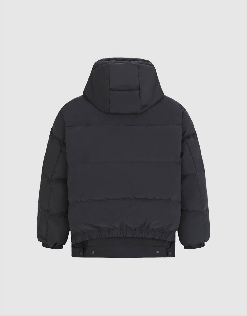 Zipper Front Hooded Down Jacket