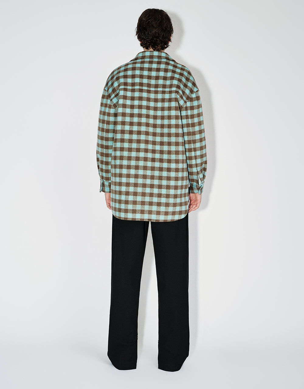 Plaid Straight Woolen Jacket