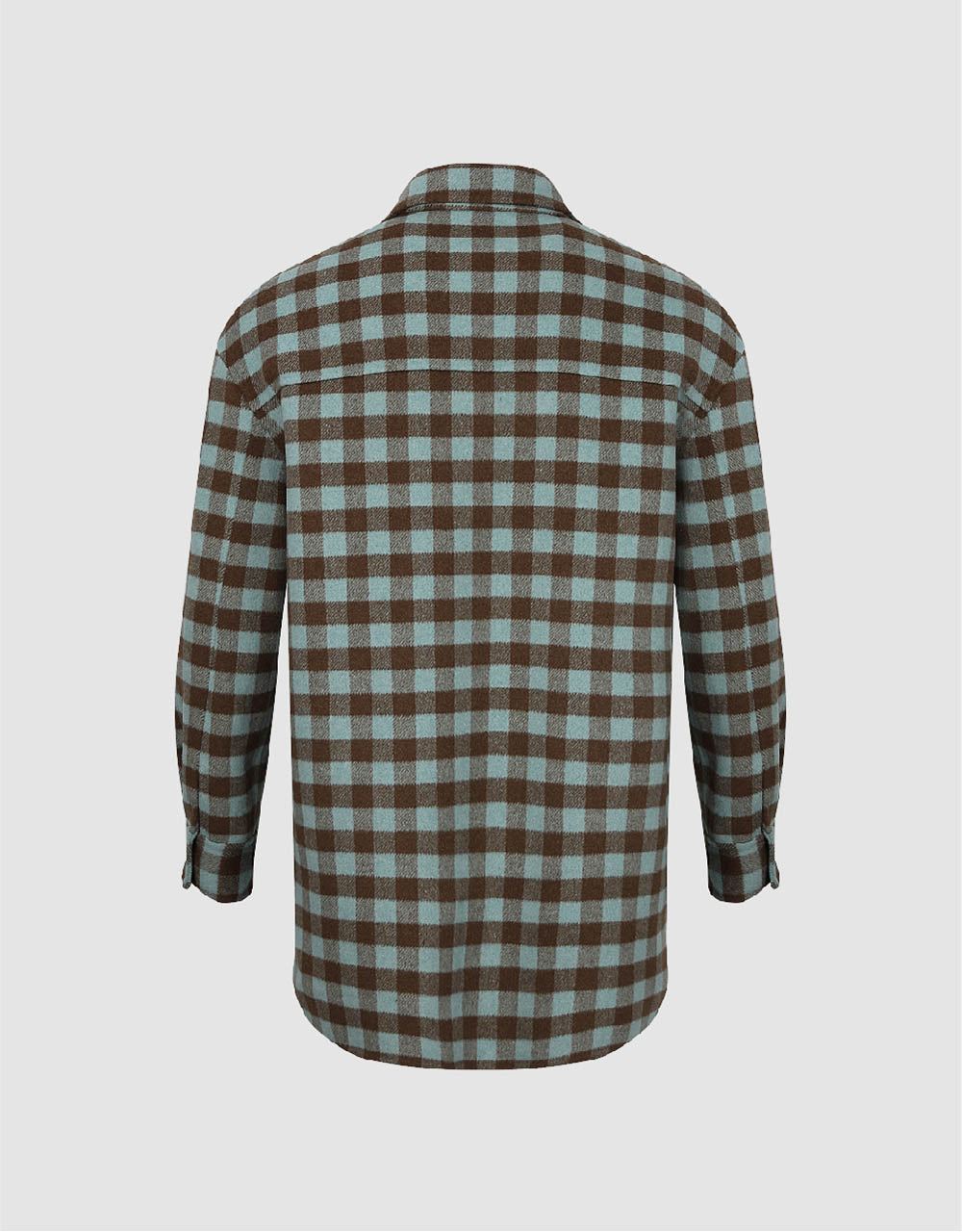 Plaid Straight Woolen Jacket