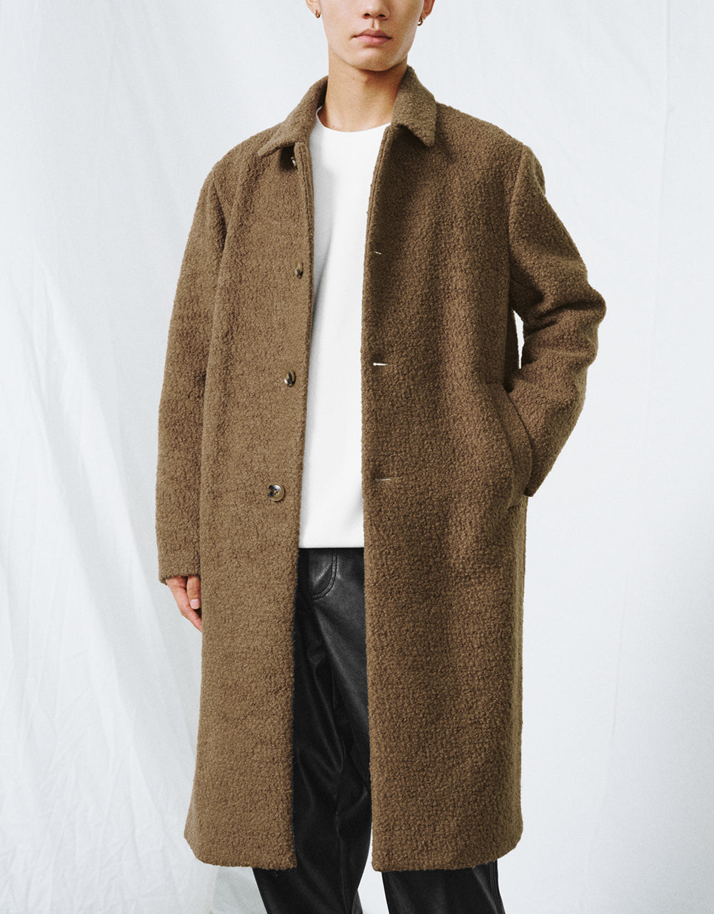 Straight Woolen Coat