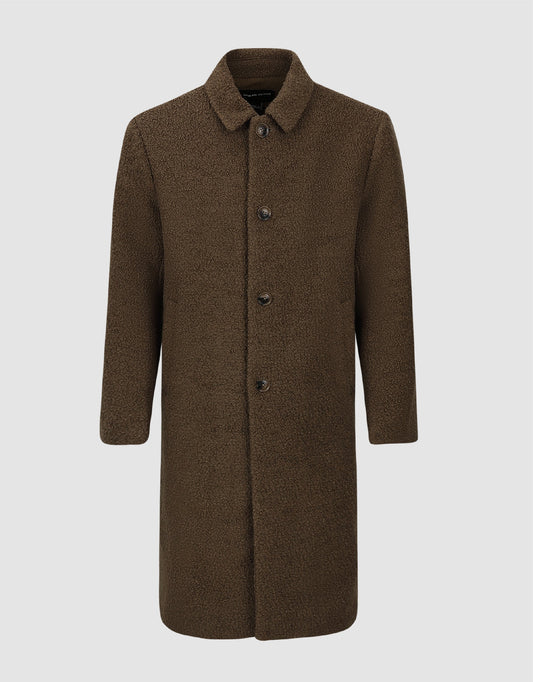 Straight Woolen Coat