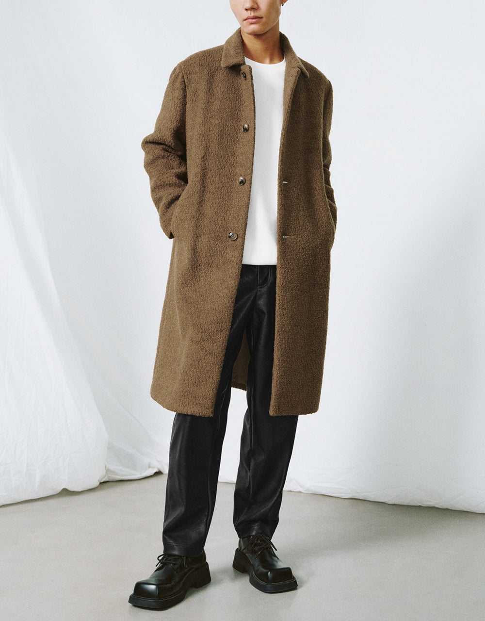 Straight Woolen Coat