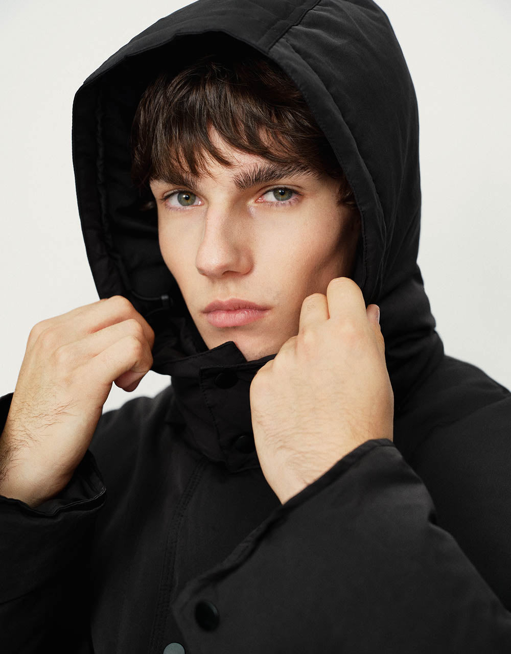 Hooded Stand Collar Down Jacket