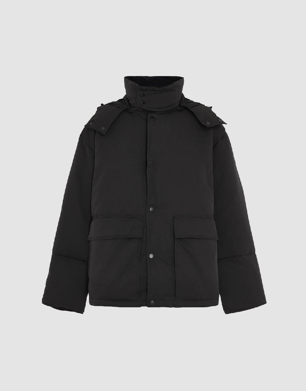 Hooded Stand Collar Down Jacket