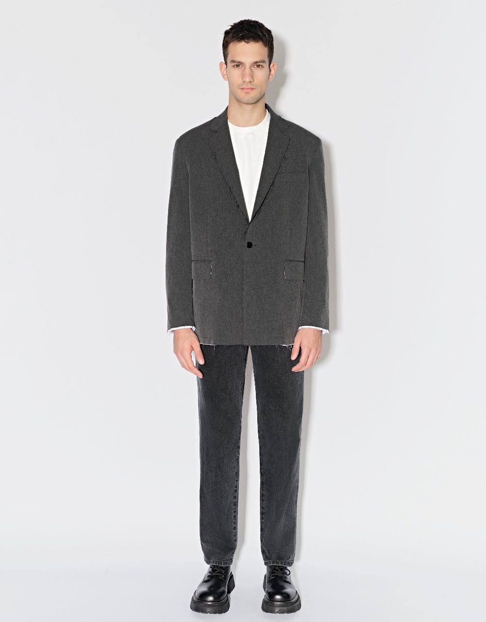 Notch Lapel Tailored Blazer