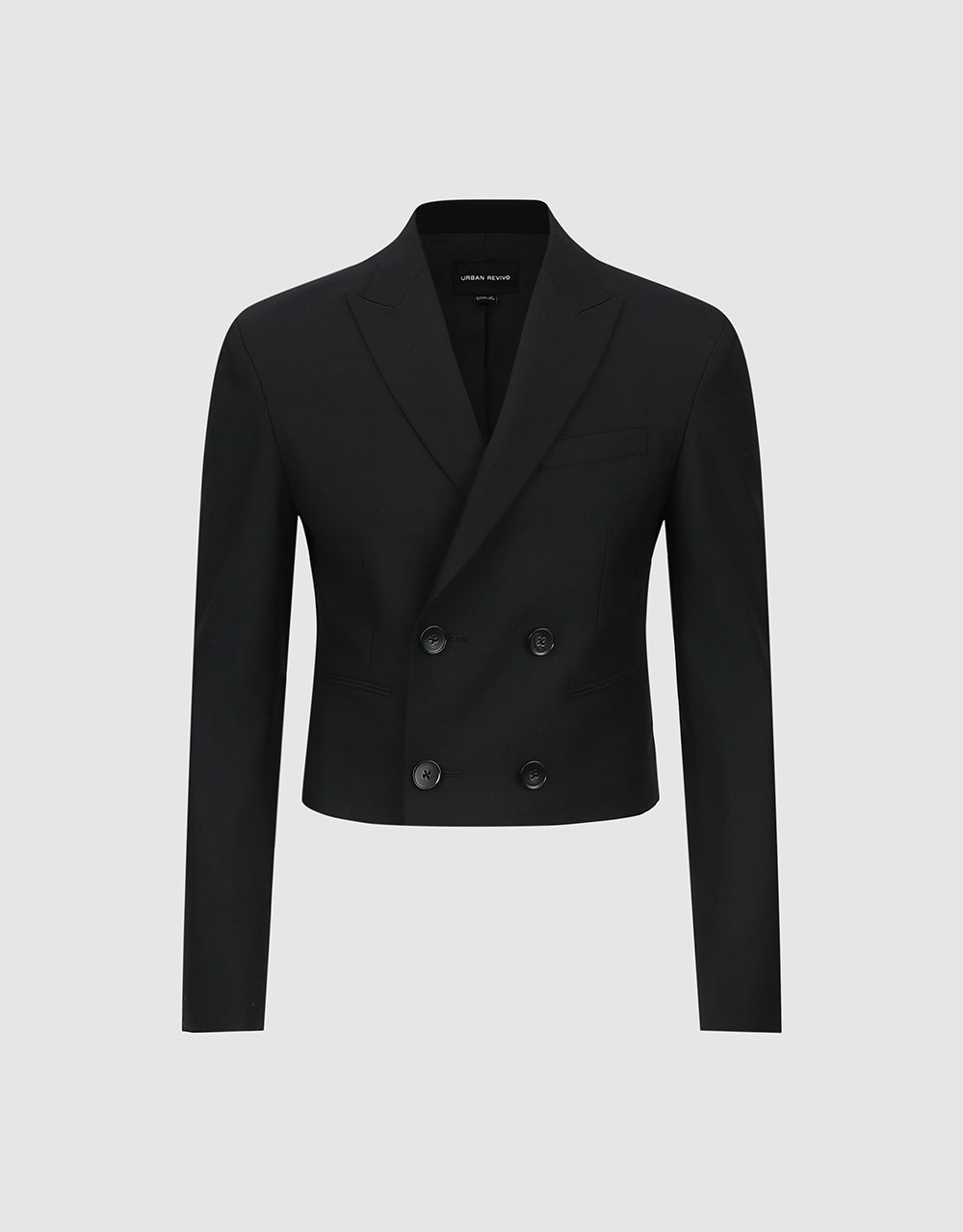 Cropped Peak Lapel Blazer