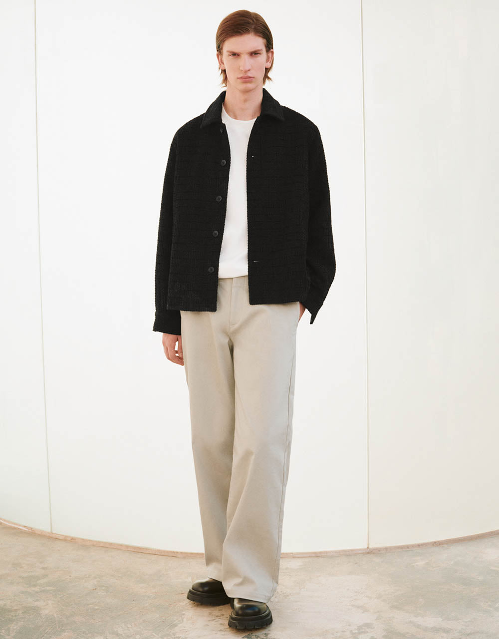 Loose Straight Woolen Jacket