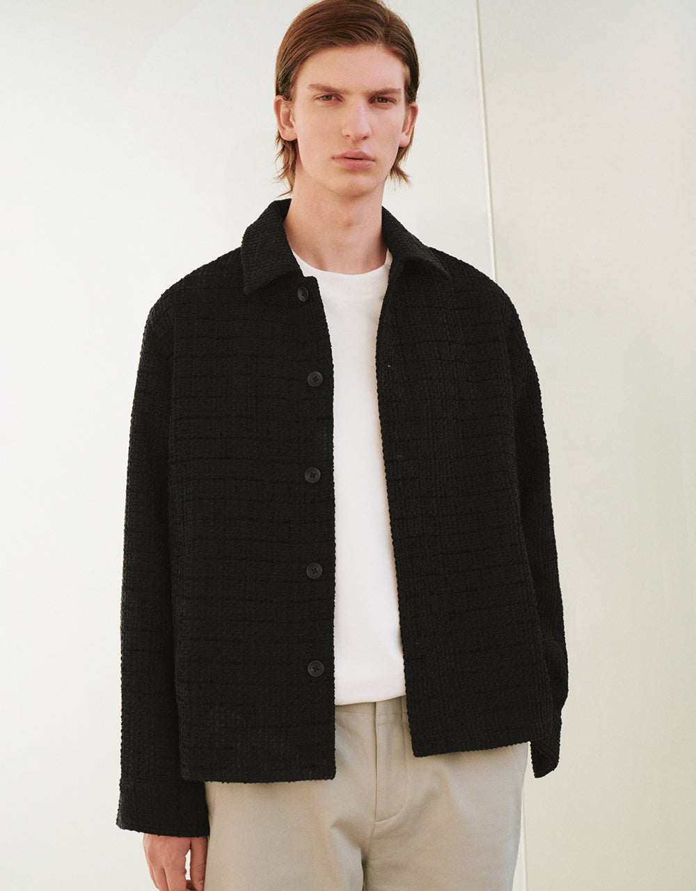 Loose Straight Woolen Jacket