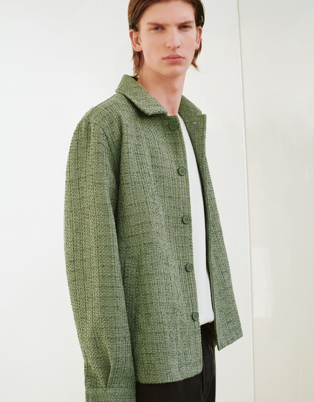 Loose Straight Woolen Jacket
