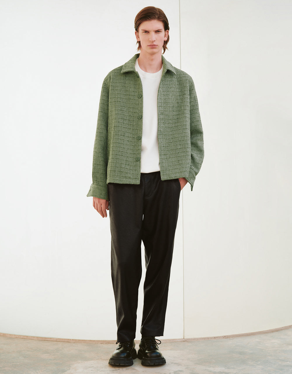 Loose Straight Woolen Jacket