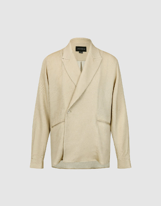 Peak Lapel Loose Blazer Jacket