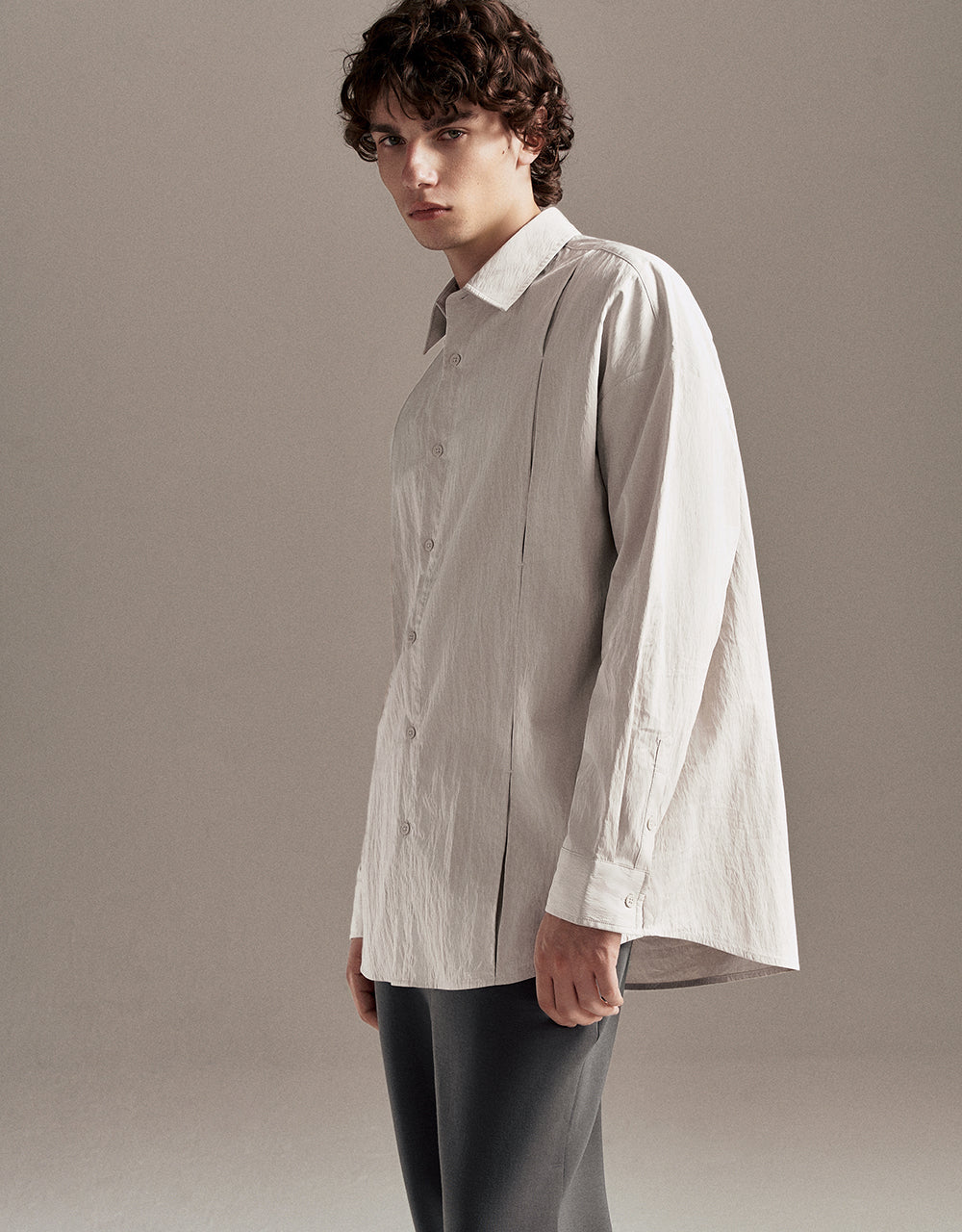 Drop Shoulder Sleeve Loose Shirt