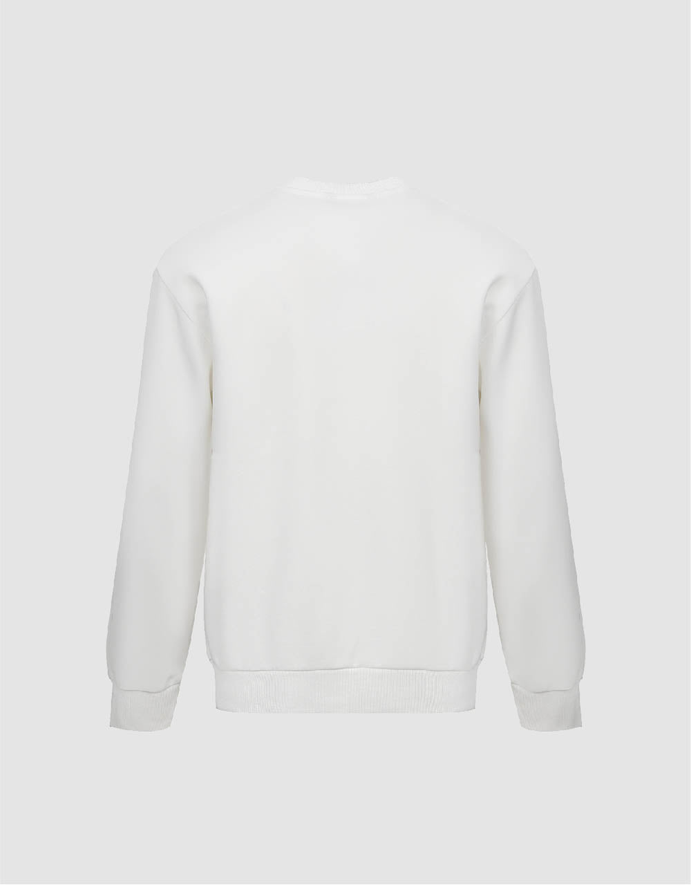 Letter Embossed Crew Neck Sweatshirt