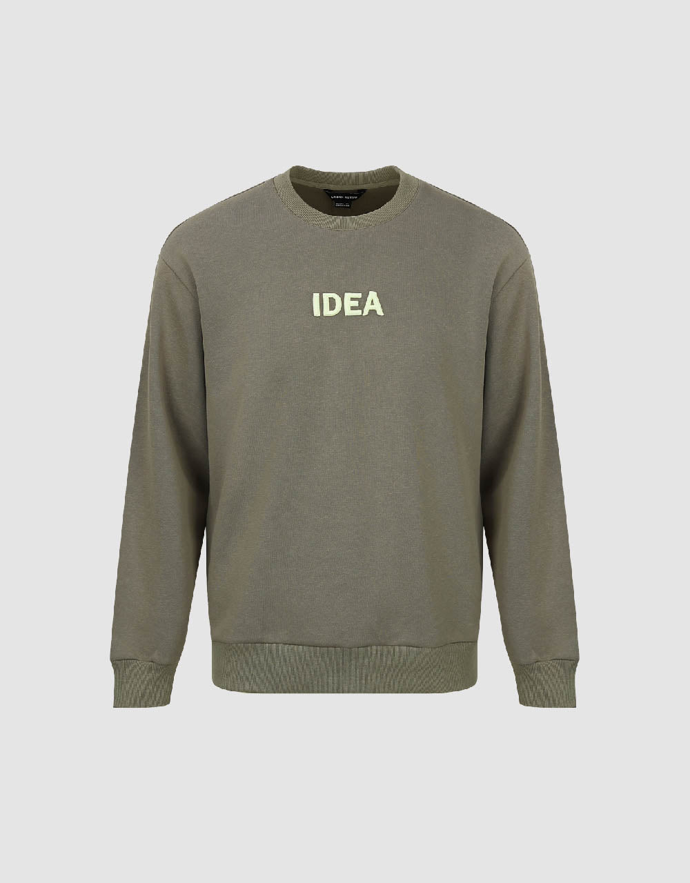 Letter Embossed Loose Sweatshirt