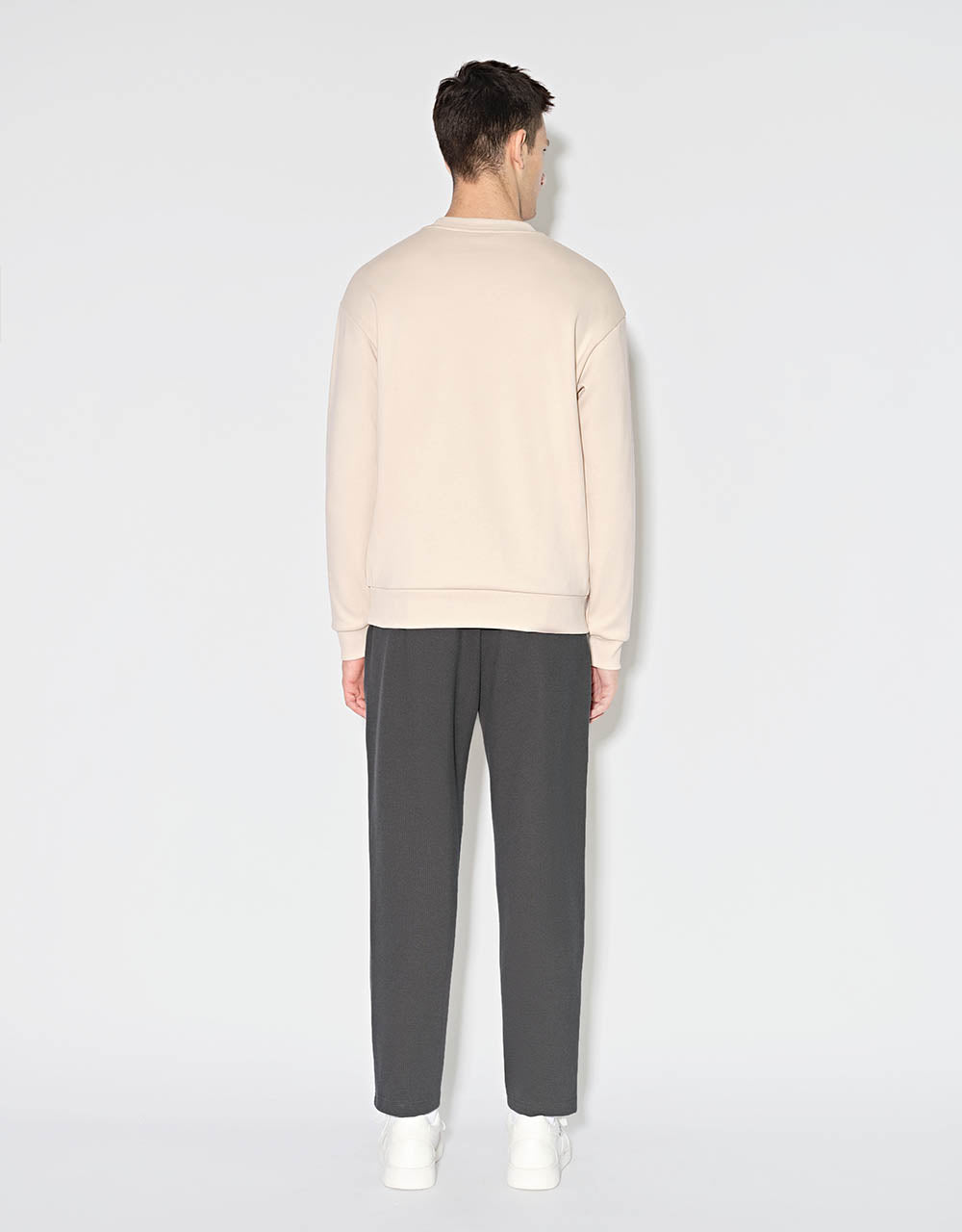 Letter Embossed Sweatshirt