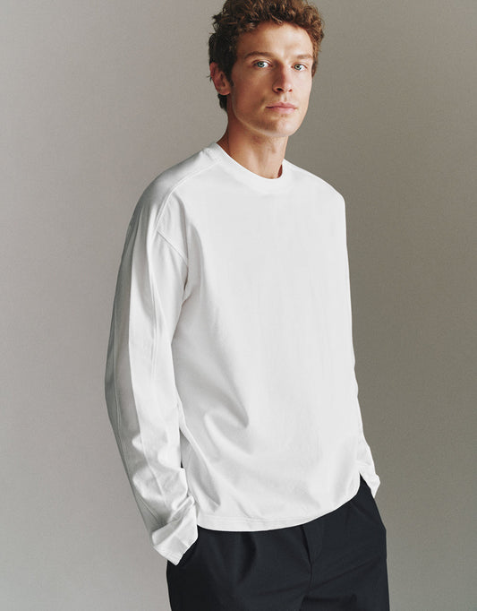 Drop Shoulder Sleeve Crew Neck T-Shirt