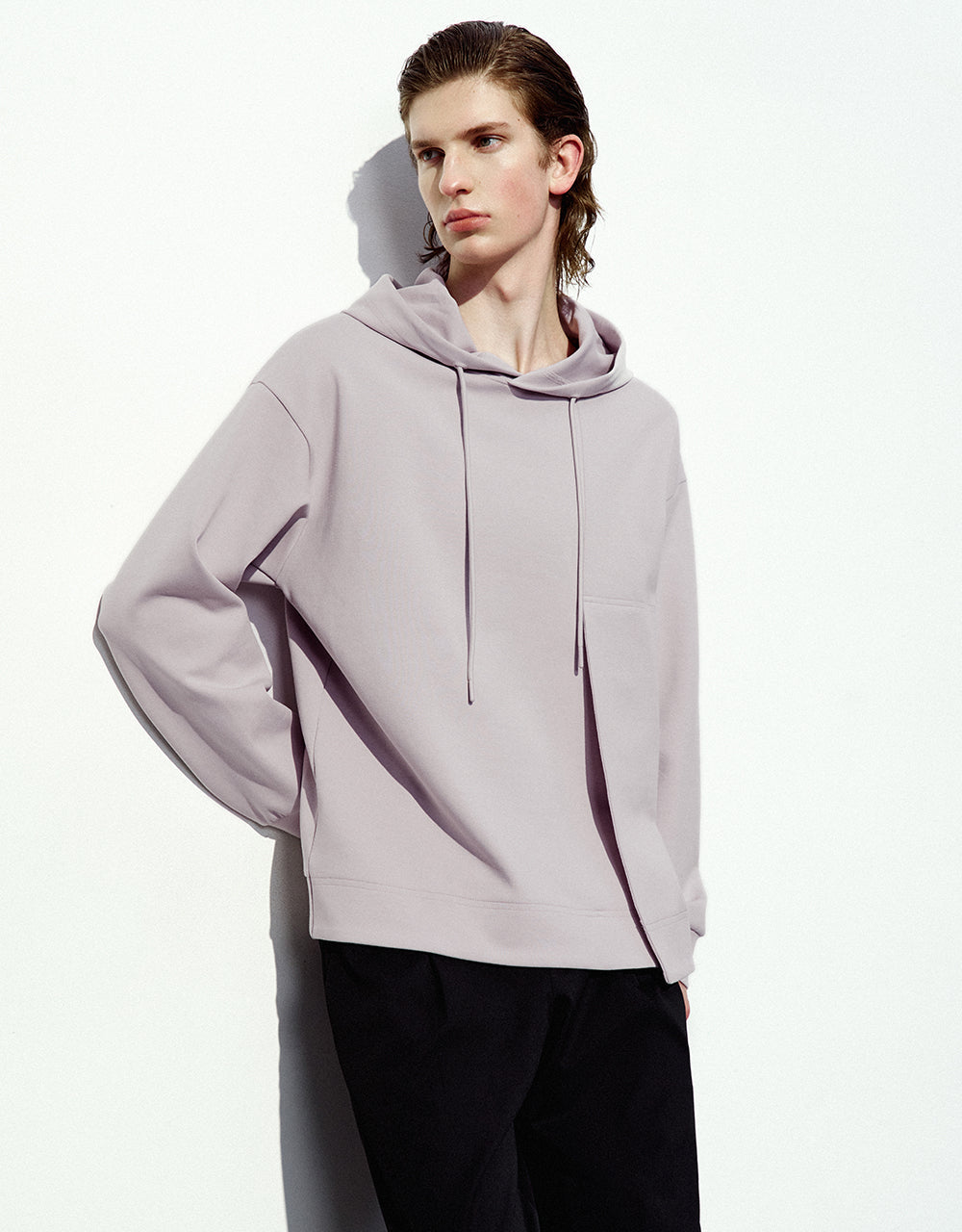 Hooded Straight Sweatshirt