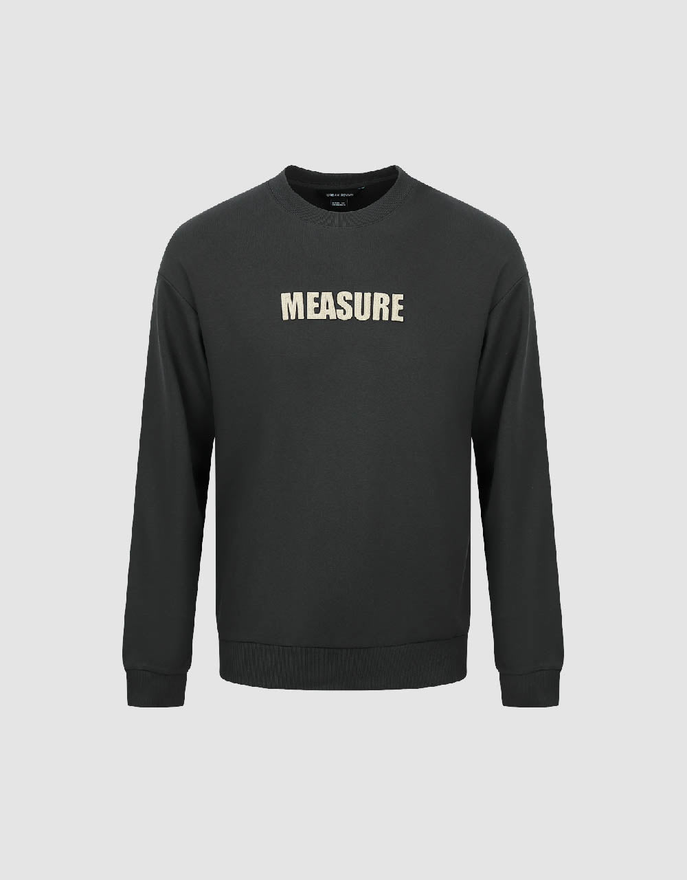 Letter Embossed Straight Sweatshirt