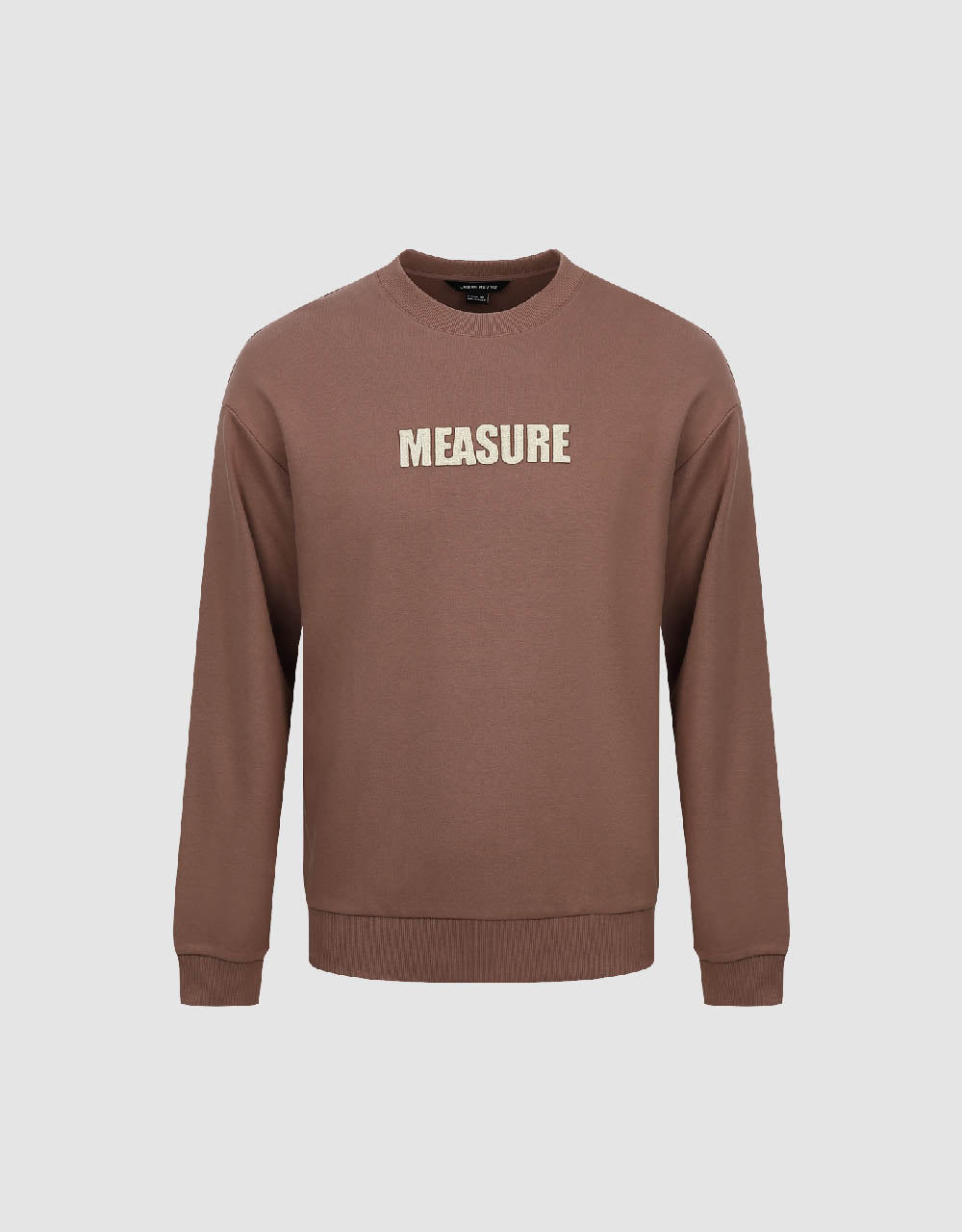 Letter Embossed Straight Sweatshirt