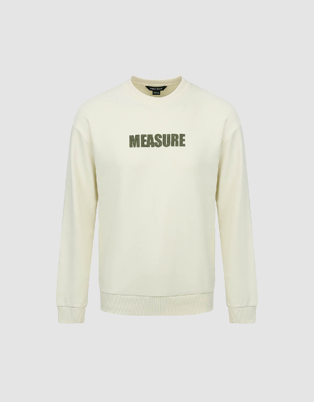 Letter Embossed Straight Sweatshirt