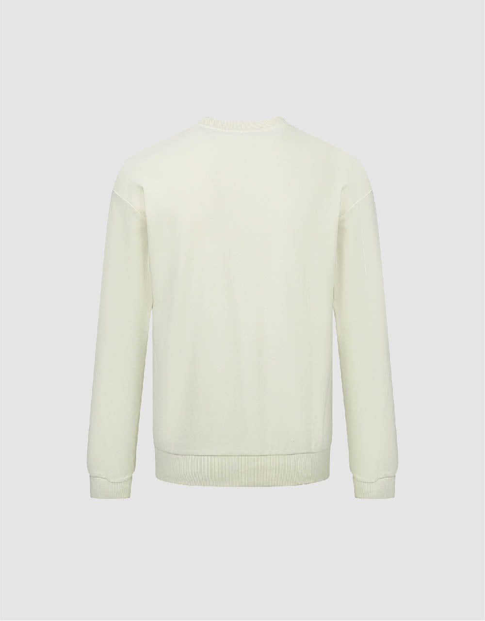 Letter Embossed Straight Sweatshirt