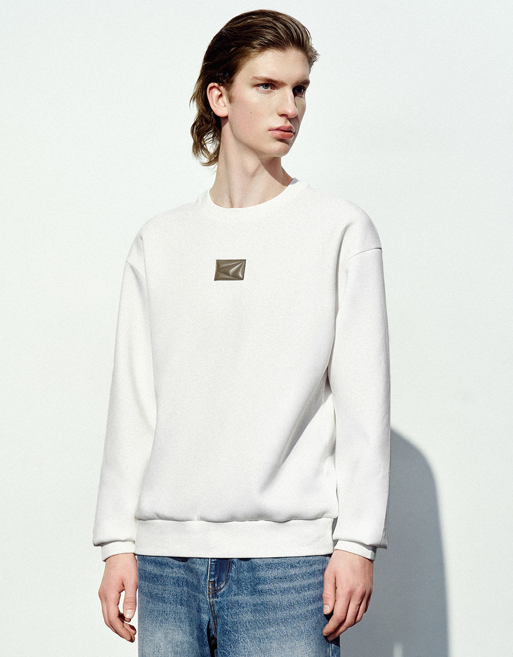 Standard Sleeve Crew Neck Sweatshirt