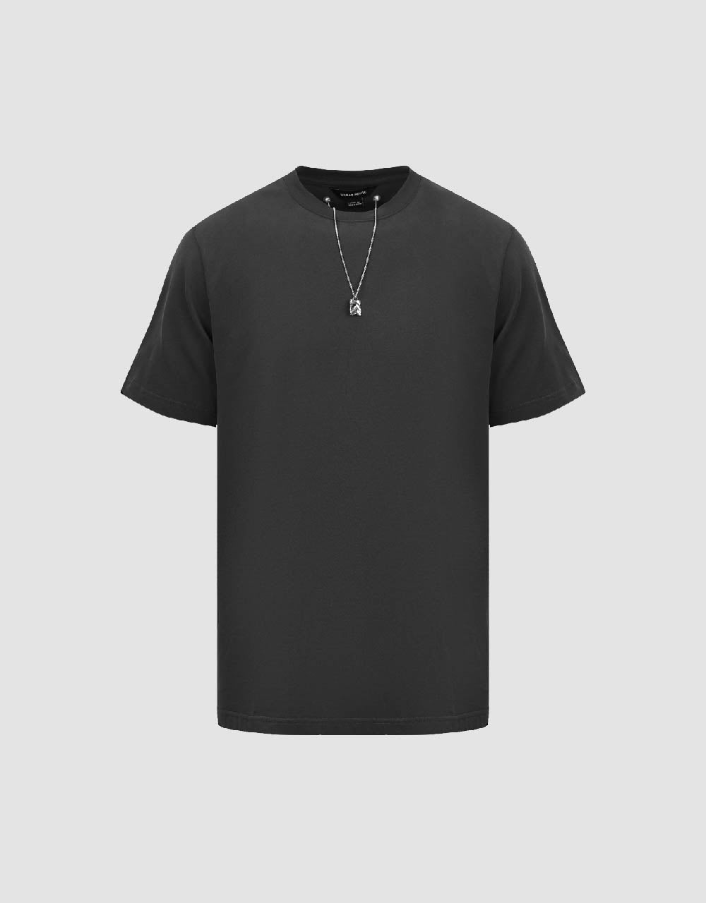 Crew Neck T-Shirt With Necklace