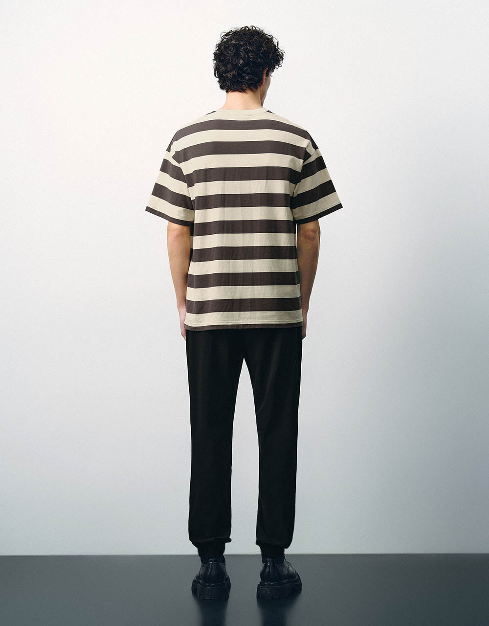 Striped Crew Neck Loose T-Shirt