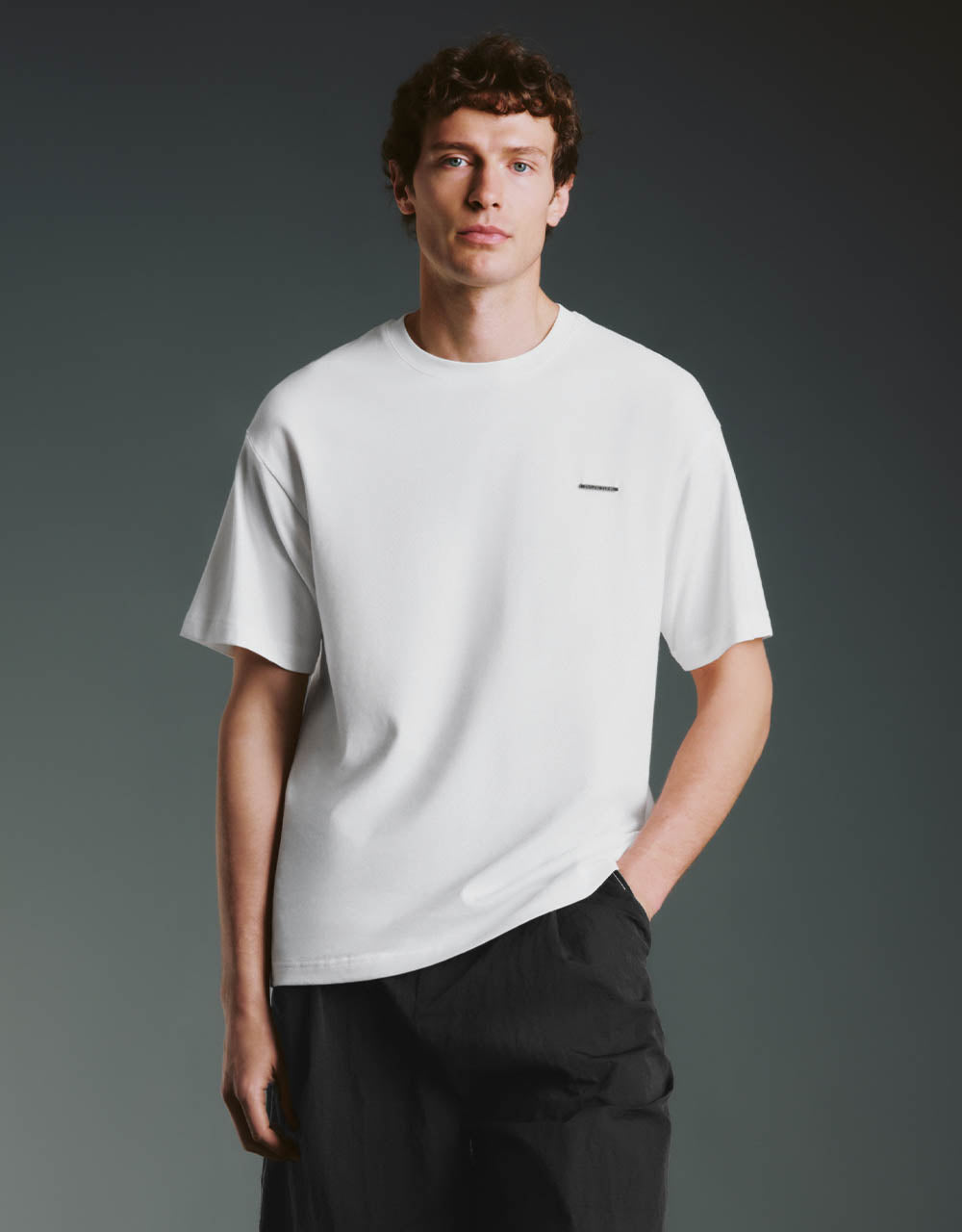 Crew Neck Loose A-Line T-Shirt