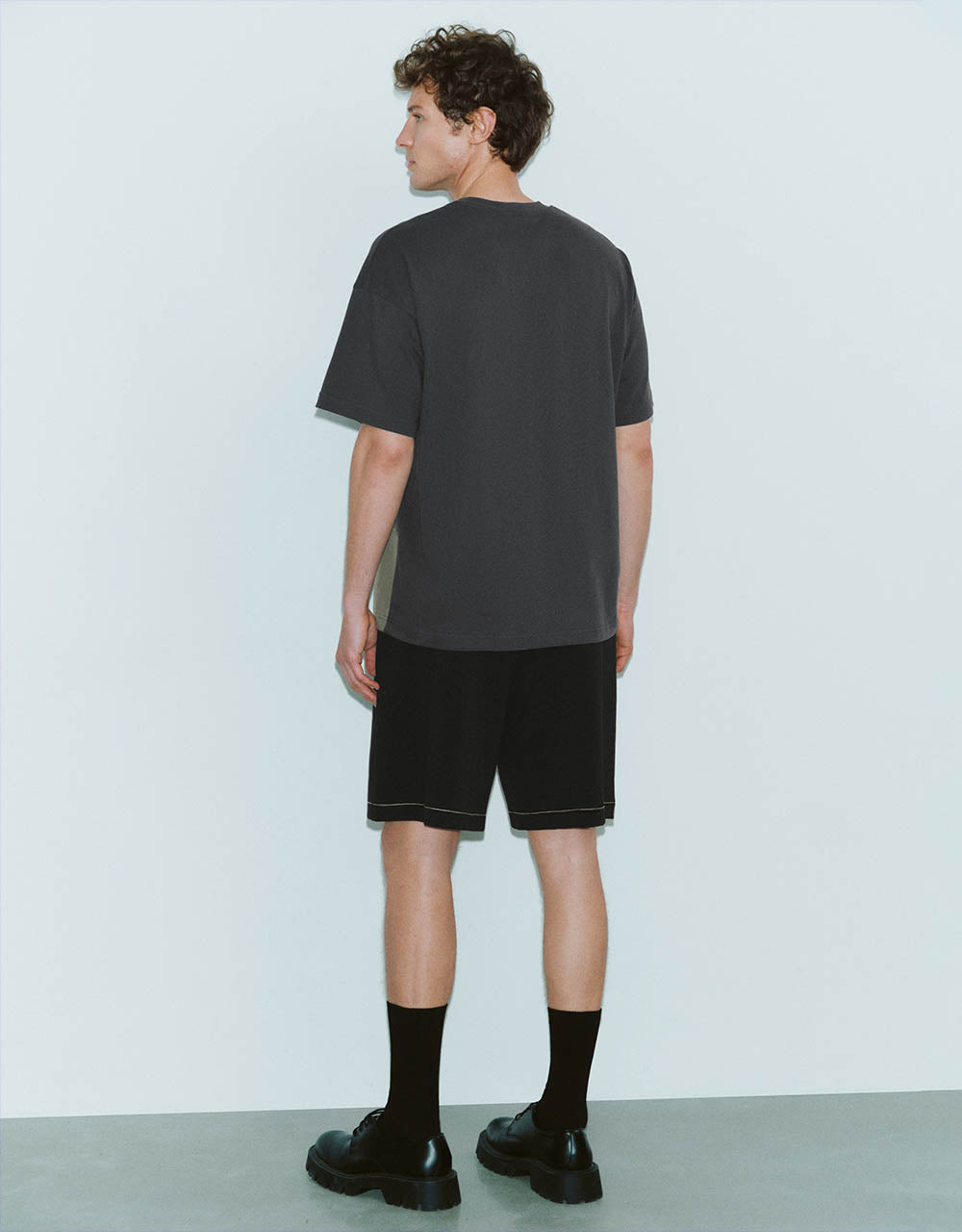 Crew Neck Loose A-Line T-Shirt