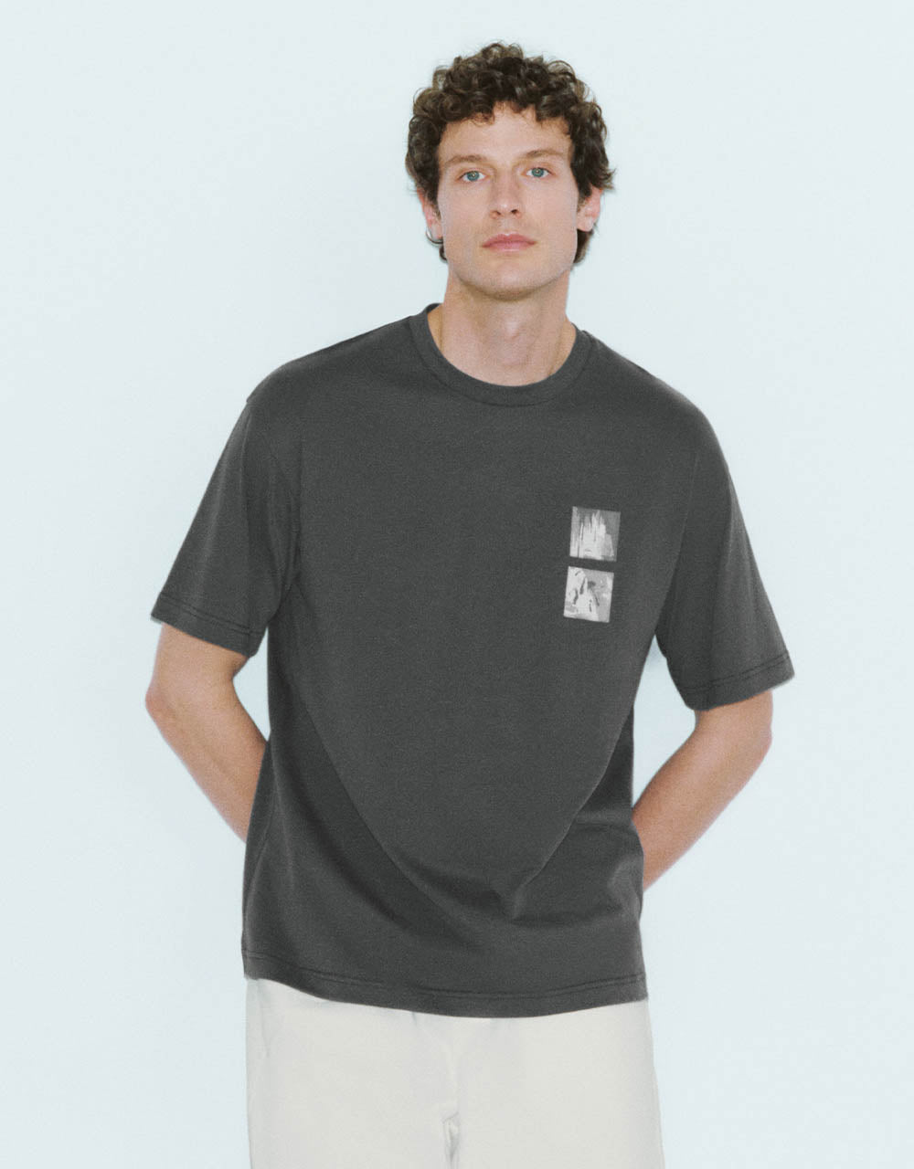 Crew Neck Straight T-Shirt