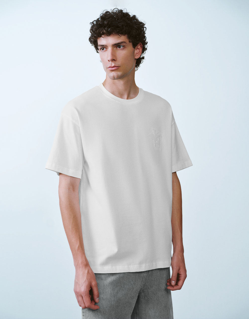 Crew Neck Loose A-Line T-Shirt