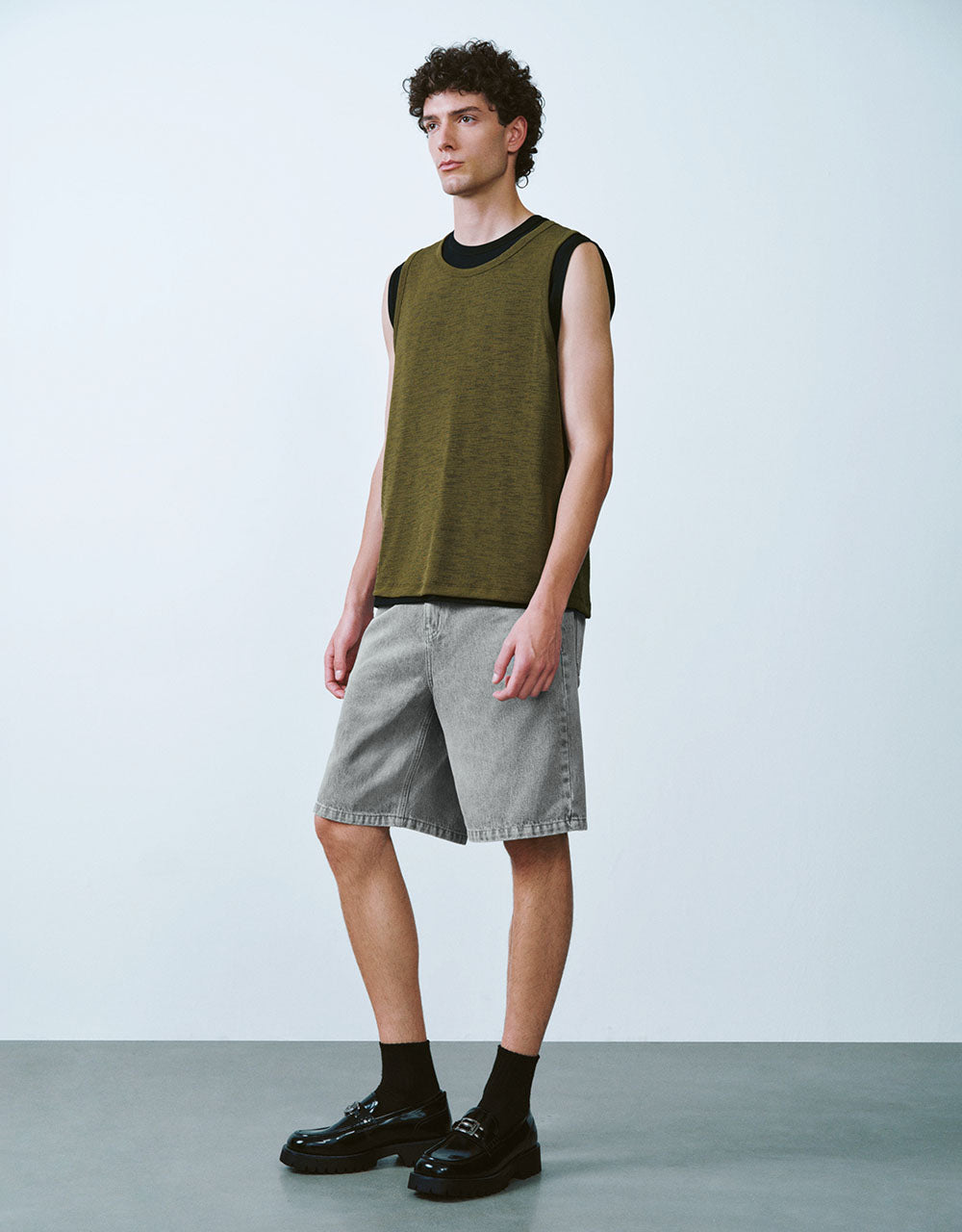 Crew Neck Loose Tank Top