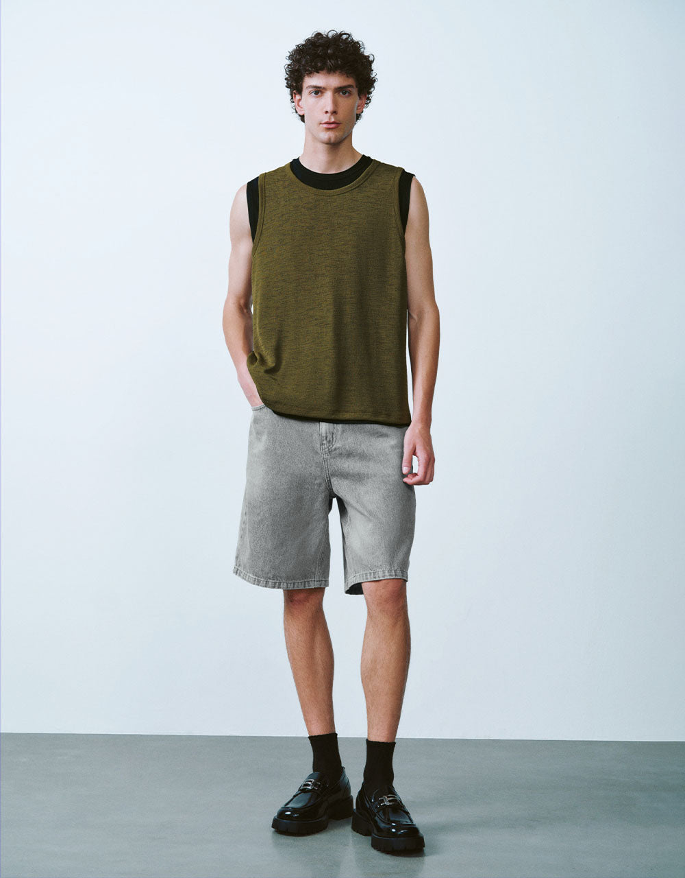 Crew Neck Loose Tank Top