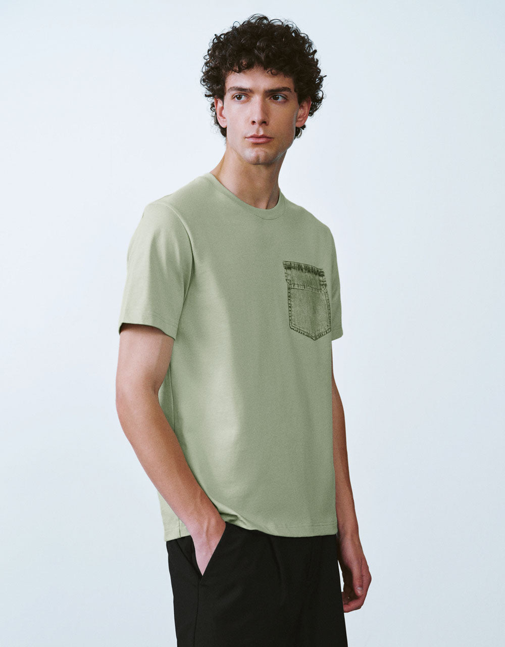 Crew Neck Straight T-Shirt