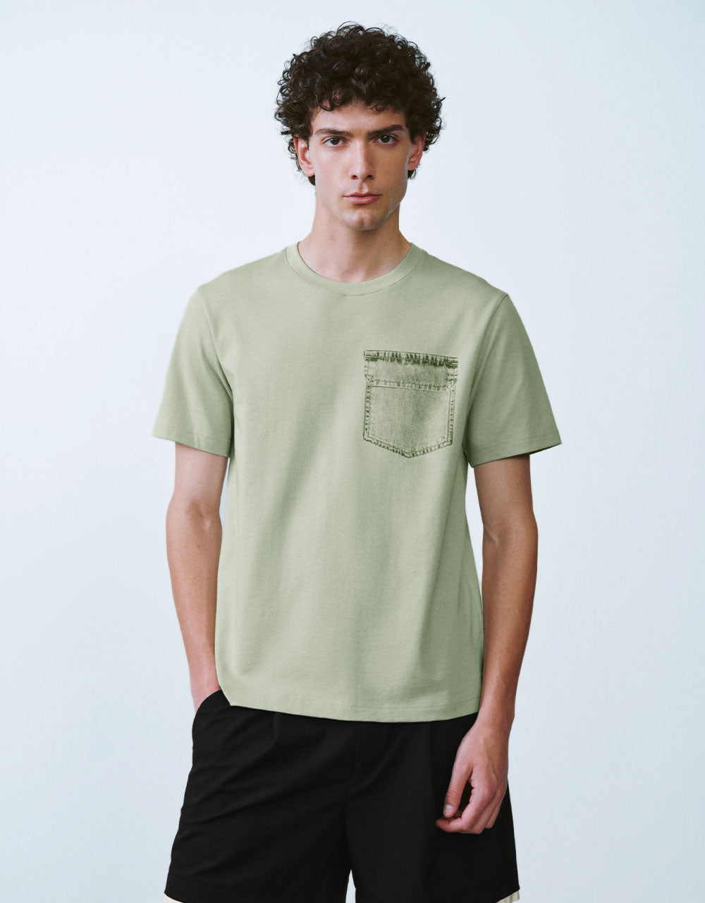 Crew Neck Straight T-Shirt