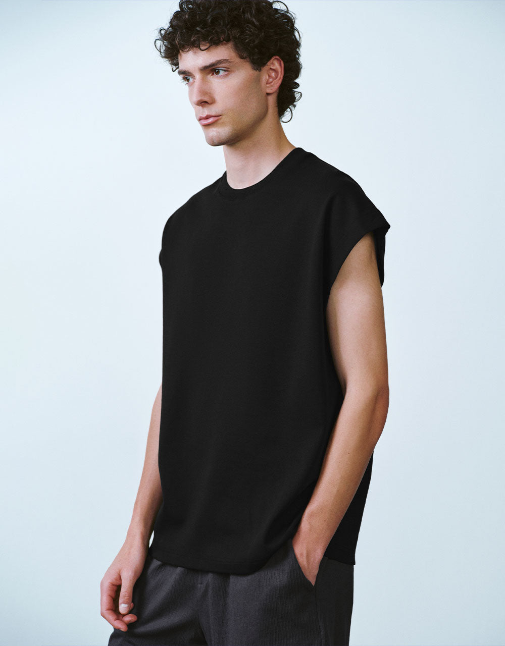 Crew Neck Loose Tank Top