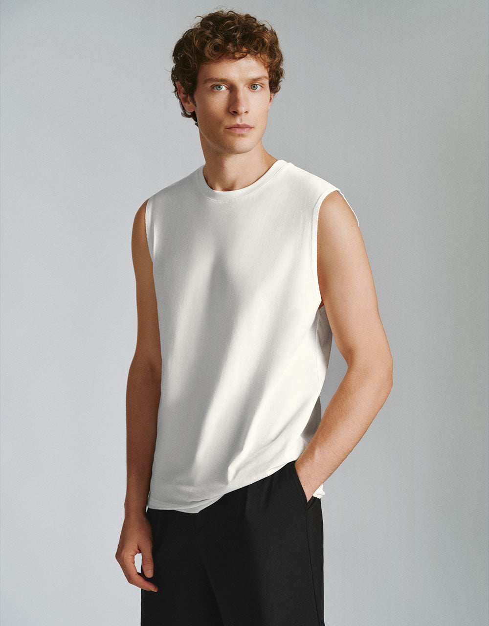 Crew Neck Loose Tank Top