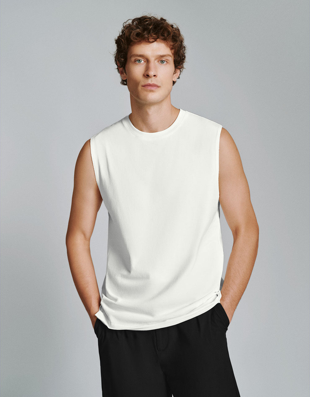 Crew Neck Loose Tank Top