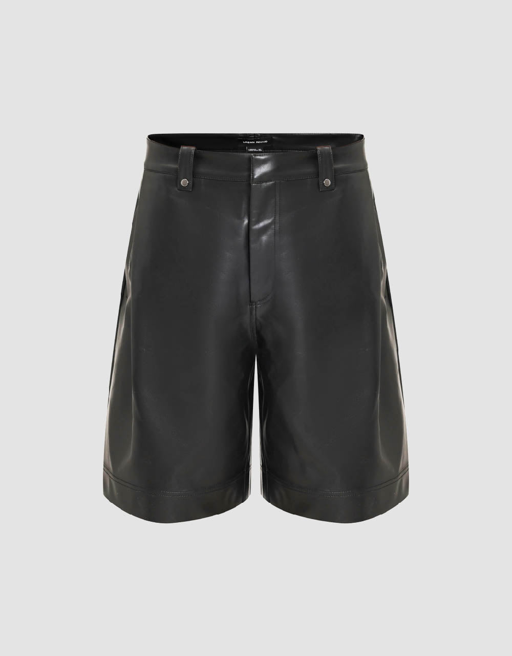 Vegan Leather Loose Shorts