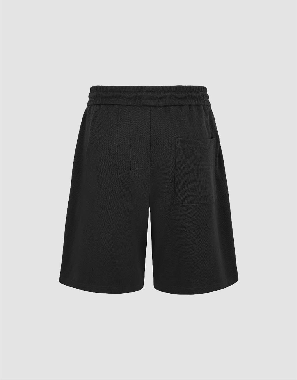 Drawstring Waist Knitted Shorts