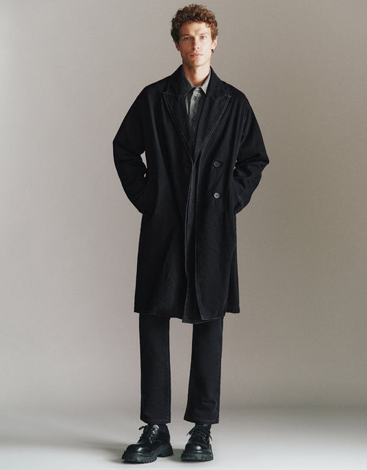 Longline Denim Coat
