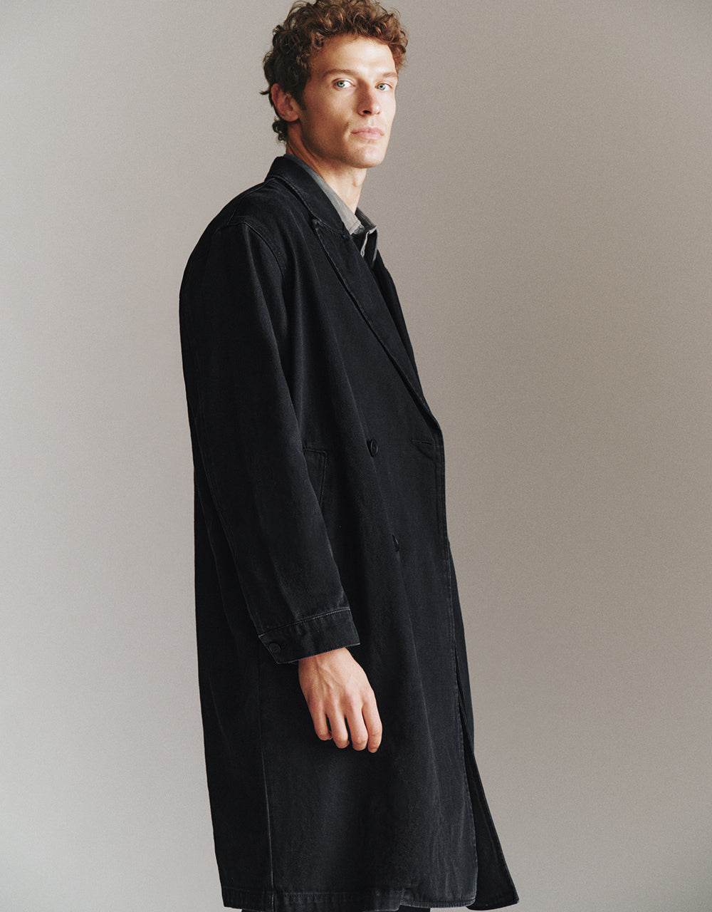 Longline Denim Coat