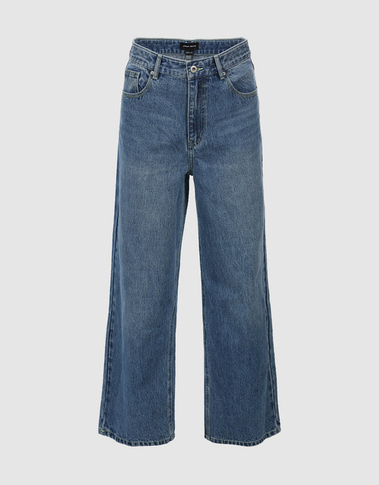 Loose Fit Straight Jeans