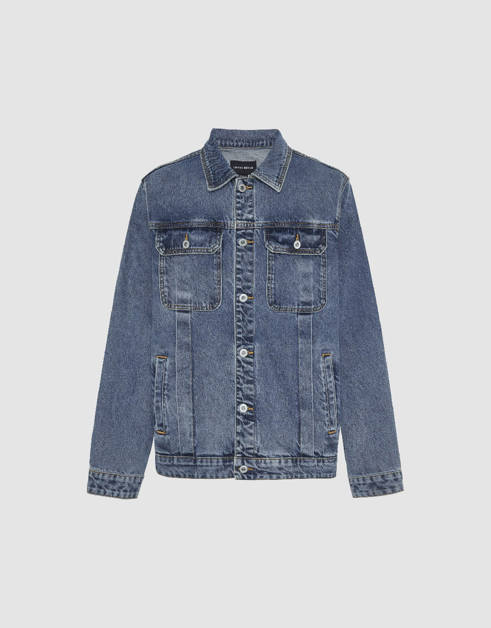 Drop Shoulder Sleeve Denim Jacket