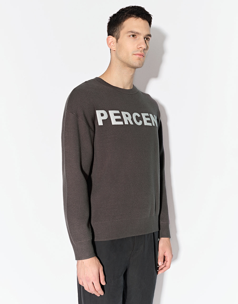 Letter Printed Knitted T-Shirt